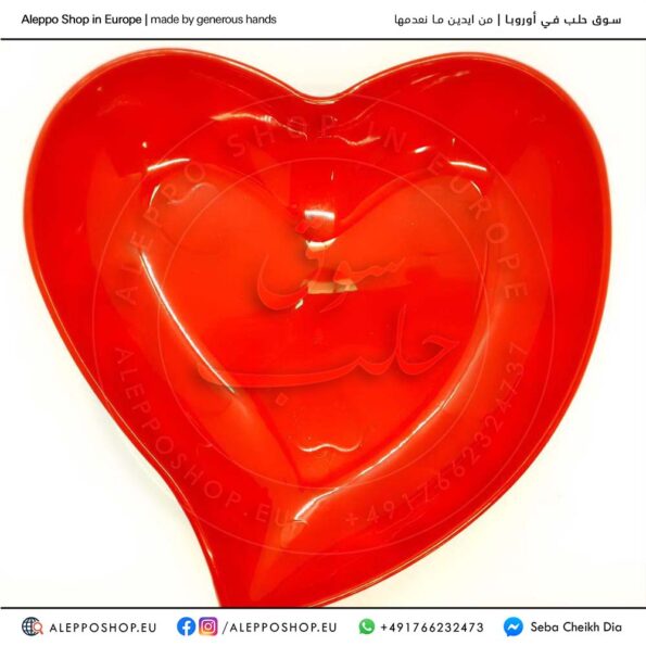 Dish Heart shape (red)