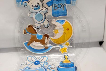 Blue Baby Sticker Decoration